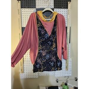 Storyteller Floral Patchwork Long Sleeve Shirt